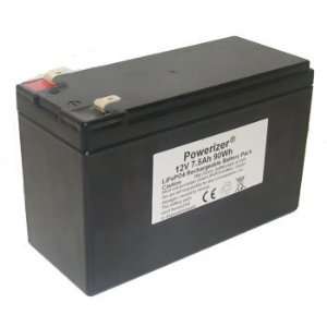  Powerizer LiFePO4 Battery: 12V 7.5Ah (96Wh, 15A rate) with 