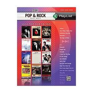  2011 Pop & Rock Sheet Music Playlist Musical Instruments