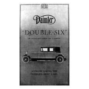  Advertisement for Daimler Double Six Car Stretched 