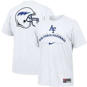  Nike Air Force Falcons White Practice T shirt: Sports 