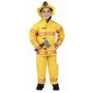   Fire Fighter Suit Child Halloween Costume Size 6 8 (): Toys & Games
