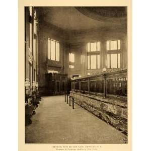  1909 Dime Savings Bank Interior Lobby Brooklyn NY Print 