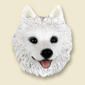  American Eskimo Dog Head Magnet (2 in): Pet Supplies