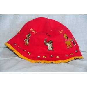   Disneyland Embroidered Characters reversible Yellow Hat 1 3 Year Old