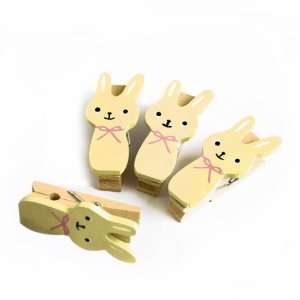   Sweet Rabbit]   Wooden Clips / Wooden Clamps / Mini Clips Electronics