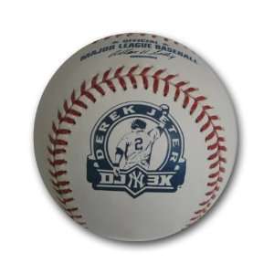   York Yankees Derek Jeter 3000th Hit Logo baseball: Sports & Outdoors