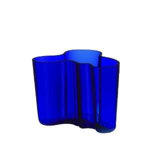  iittala Aalto 6 1/4 Tall Glass Vase, Cobalt Blue: Home 