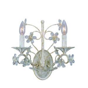   5402 AW Antique White Abbie 2 Light Wall Sconce 5402
