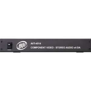  AVT 4914 1x4 DA   Component Video   Stereo Audio 