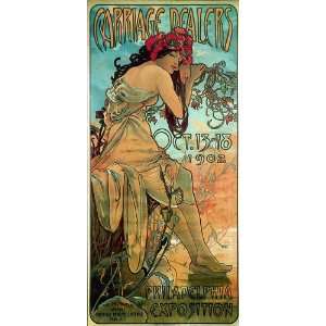   paintings   Alphonse Maria Mucha   24 x 52 inches   Carraige Dealers