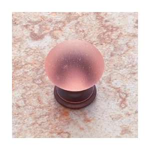  JVJHardware 32512 Classic 1.13 in. Frosted Rose Glass Knob 
