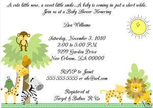 Its A Zoo   Baby Shower Invitations New Design  