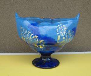 Daum Nancy French Art Glass   Footed Vase  