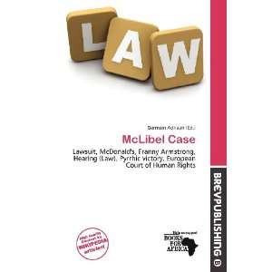  McLibel Case (9786200916082) Germain Adriaan Books
