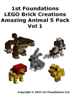   LEGO Brick Creations   Five Instructions for Amazing Animals vol 1