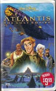 Atlantis: The Lost Empire (VHS, 2002) Leonard Nimoy Fox 786936163759 