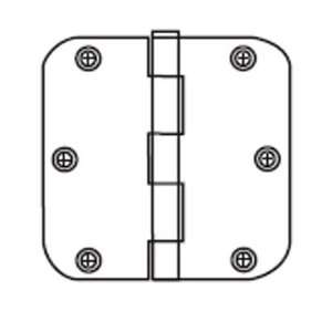  3.5 5/8 RADIUS CORNER HINGE US4 2.2 MM