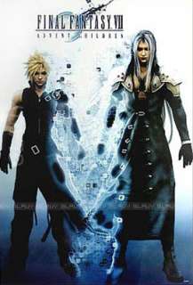 Final Fantasy 7 VII Cloud Sephiroth Animation Poster  