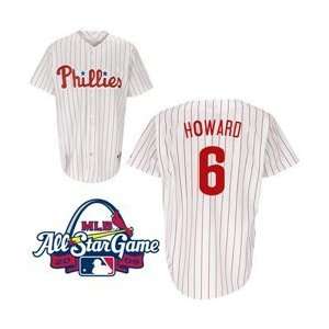 Philadelphia Phillies Replica Ryan Howard Home Jersey w/2009 All Star 
