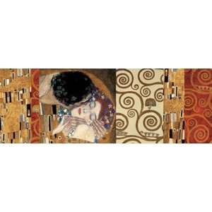    Klimt Deco (The Kiss) by Gustav Klimt 37x13: Home Improvement