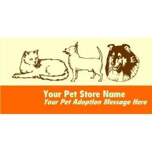   Vinyl Banner   Your Pet Store Name Your Pet Adoption 