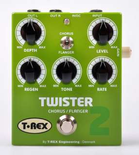 Rex Twister 2 Stereo Chorus & Flanger Effects Pedal