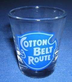 COTTON BELT ROUTE Railroad Collectible SHOT GLASS  
