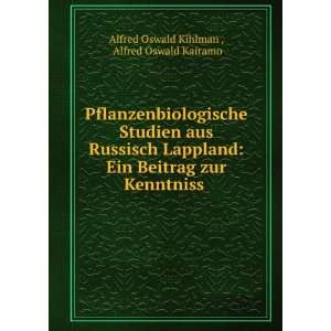   zur Kenntniss . Alfred Oswald Kairamo Alfred Oswald Kihlman  Books