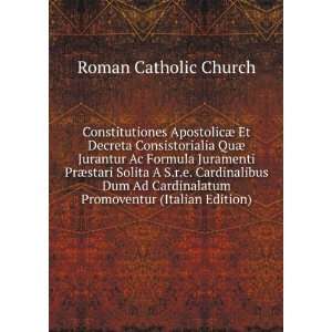   Promoventur (Italian Edition) Roman Catholic Church Books