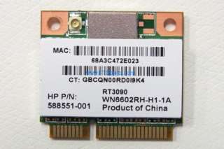 597929 001 / 588551 001 HP   WLAN PCIe ADAPTER CARD  