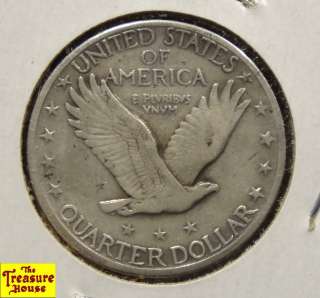 1920 D Standing Liberty QUARTER DOLLAR Silver 25c Coin Twenty Five 