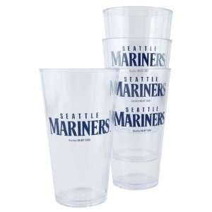  MLB Plastic Pint Cup (4 Pack)   Seattle Mariners: Kitchen 