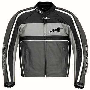   Alpinestars Womens 4W Dyno Leather Jacket   40/Black/Grey: Automotive