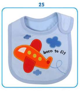 New Baby Infant Toddler Cotton Bibs 3 Layers Waterproof Cute Cartoon 