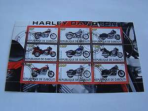 Djibouti 9 stamps 2011 Harley Davidson SV0928  