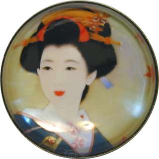 Geisha Button   Crystal Dome 1 & 3/8 inch #5  