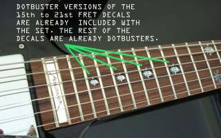 Hetfield SCARY GUY Vinyl ESP EX Guitar Decal Inlay Set  