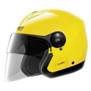  NOLAN N42 CAB YELLOW NCOM MD MOTORCYCLE Open Face Helmet 