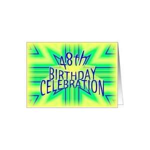  48th Birthday Party Invitation Bright Star Card: Toys 