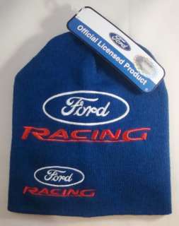 BRAND NEW ~ FORD RACING / NASCAR ~ KNIT BEANIE SKULL CAP WINTER SKI 