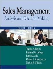 Sales Management: Analysis and Decision Making, (0765633574), Thomas N 
