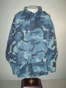 USA Military Camouflage winter blue field jacket XXL  