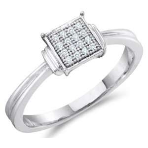  Diamond Engagement Ring Sterling Silver Anniversary Bridal 
