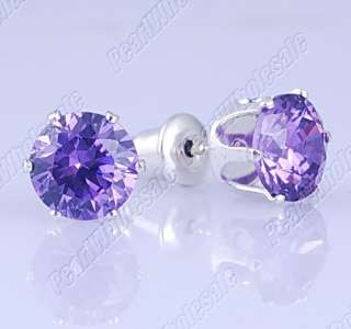 Wholesale 36 pairs Mix7 mm zirconia earring P&P FREE  
