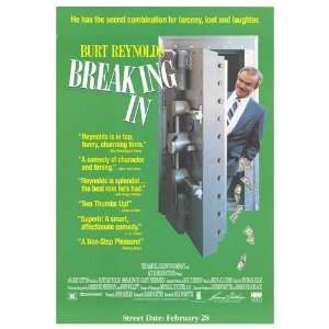  Breaking In Movie Poster, 26.25 x 38.75 (1989)
