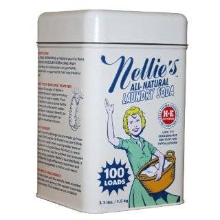 Nellies NLS 100T All Natural Laundry soda, 100 Load Tin, NLS 100T 