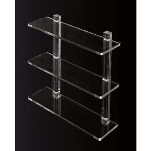   50 20 Inch Triple Tier Plexiglass Bathroom Shelf L001/50 Home