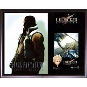 Final Fantasy VII Advent Children   Barret   Collectible Plaque Set w 