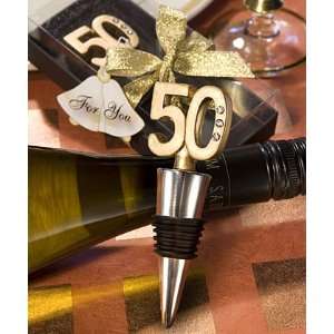  50th Anniversary Wine Bottle Stopper Favors: Health 