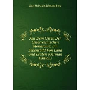   Von Land Und Leuten (German Edition) Karl Heinrich Edmund Berg Books